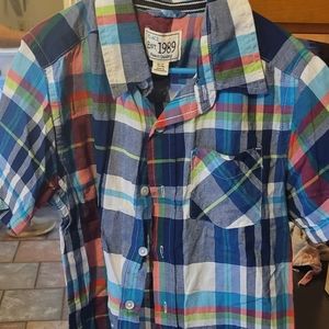 Boys short sleeved button up.